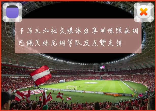卡马文加社交媒体分享训练照获姆巴佩贝林厄姆等队友点赞支持